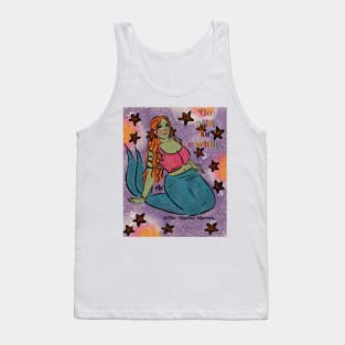 Go wild for a while alien mermaid Tank Top